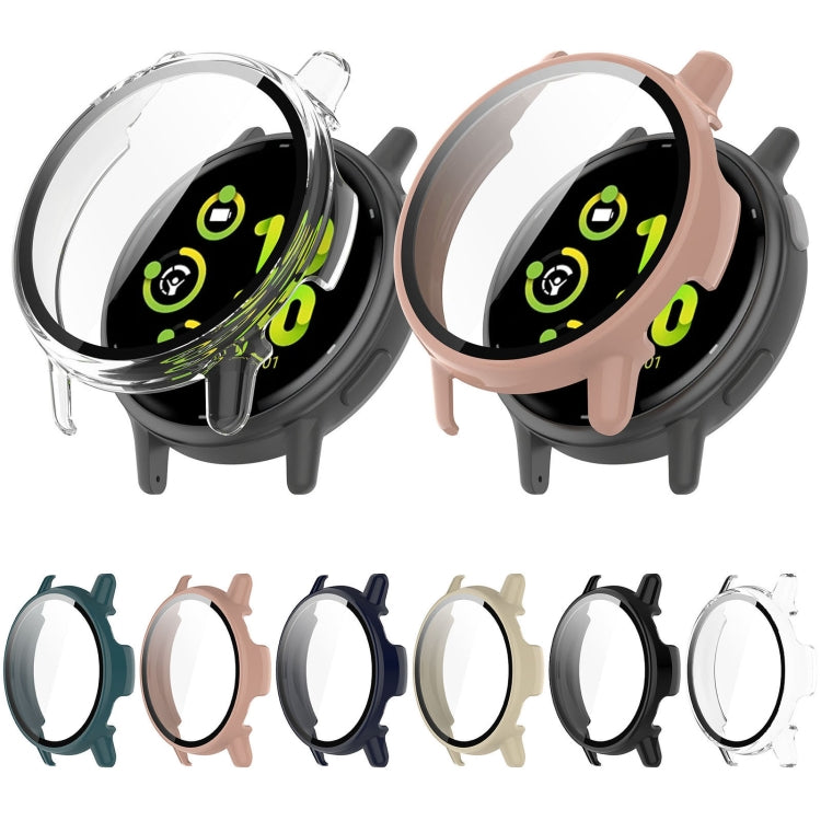 For Garmin vivoactive 5 / Active 5 PC + Tempered Film Integrated Watch Protective Case(Black)
