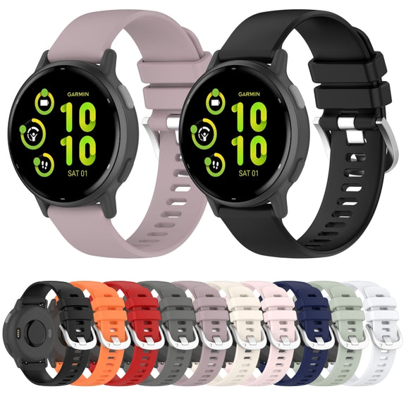 For Garmin vivoactive 5 / Active 5 20mm Silicone Watch Band(Purple)