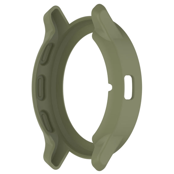 Compatible with Garmin Venu 3S Half Pack Hollow TPU Armor Watch Protective Case(Green)