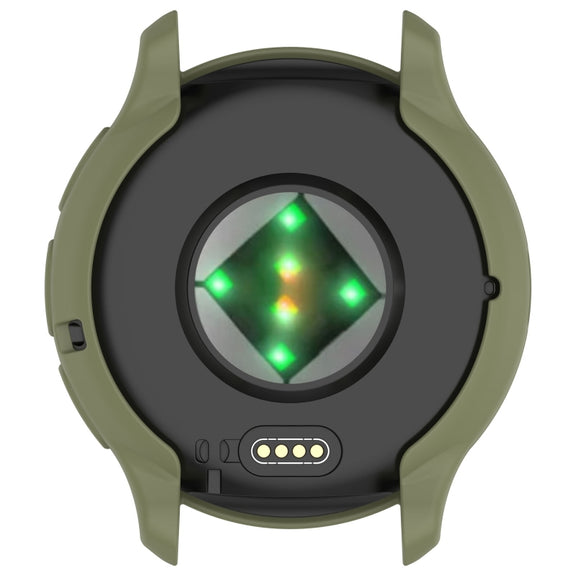 For Garmin Venu 3 Half Pack Hollow TPU Armor Watch Protective Case(Green)