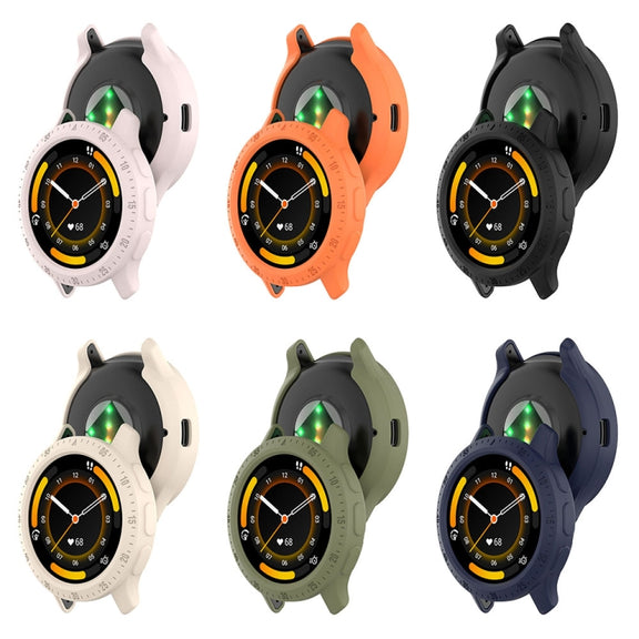 For Garmin Venu 3 Half Pack Hollow TPU Armor Watch Protective Case(Green)