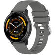 For Garmin Venu 3 Liquid Glossy Silver Buckle Silicone Watch Band(Dark Grey) - Watch Bands by PMC TechLife | Online Shopping South Africa | PMC TechLife