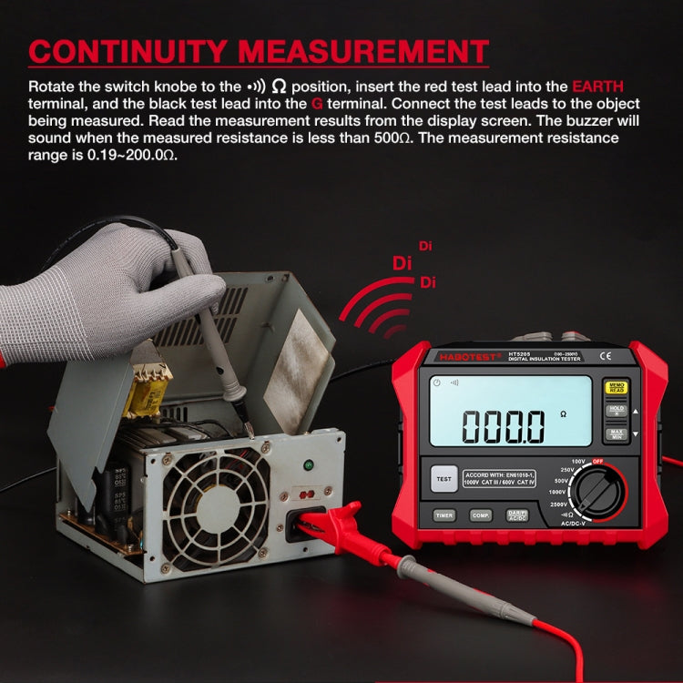 HABOTEST HT5205 Insulation Resistor Tester