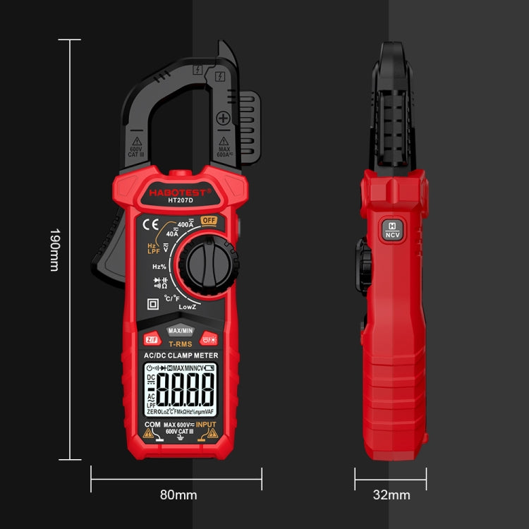 HABOTEST HT207B Multifunctional Digital Clamp Multimeter