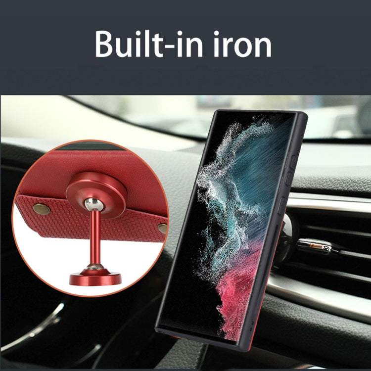For Samsung Galaxy S24 Ultra 5G Double Buckle Card Slots Magnetic Phone Case(Black)
