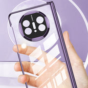 For Huawei Mate X5 GKK Integrated Magnetic Folding Phantom Privacy Phone Case(Silver)