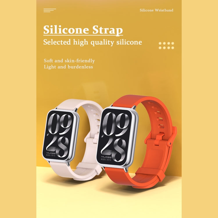 For Xiaomi Smart Band 9 Pro / 8 Pro Mijobs Silicone Breathable Watch Band(Midnight Blue+Black)