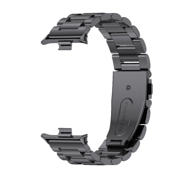 For Xiaomi Smart Band 9 Pro / 8 Pro Mijobs Three Beads Stainless Steel Watch Band(Black)