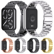 For Xiaomi Smart Band 9 Pro / 8 Pro Mijobs Three Beads Stainless Steel Watch Band(Black)
