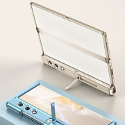 For Honor V Purse GKK Integrated Magnetic Folding Metal Full Coverage Phone Case(Blue)