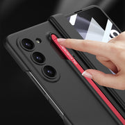 For Samsung Galaxy Z Fold5 5G GKK Magnetic Integrated Phone Case with Pen Slots, No Include Pen(Blue)