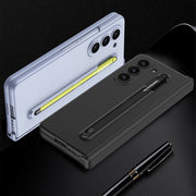 For Samsung Galaxy Z Fold5 5G GKK Magnetic Integrated Phone Case with Pen Slots, No Include Pen(Blue)