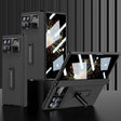 For Xiaomi Mix Fold 3 GKK Magnetic Hinge Flip Leather Phone Case with Holder(Carbon Fiber) - free shipping - PMC TechLife - Order now!