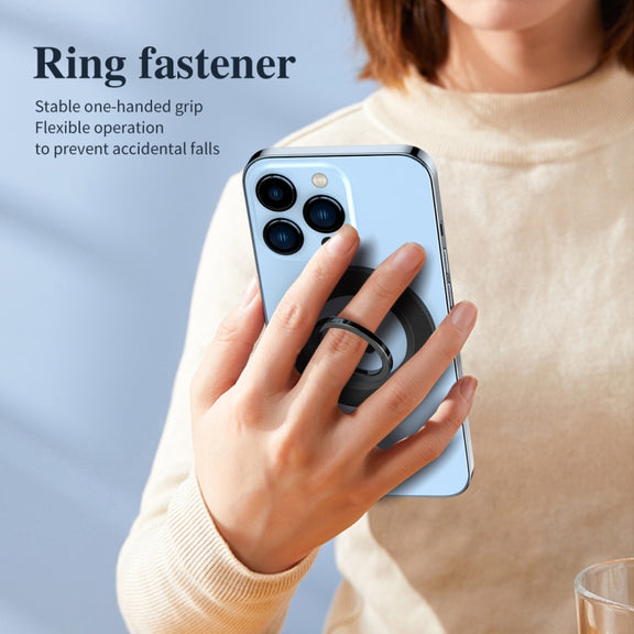 Magsafe Magnetic Electroplating Phone Ring Holder(Black)