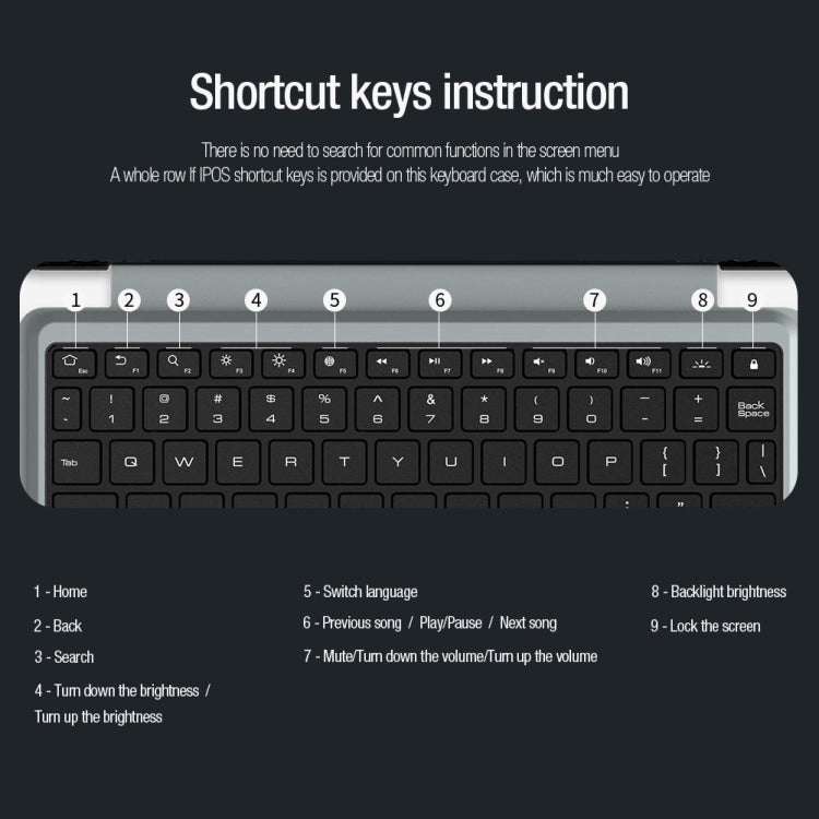 For Samsung Galaxy Tab S9 / S9 5G Nillkin Backlit Version Bumper Combo Keyboard Case