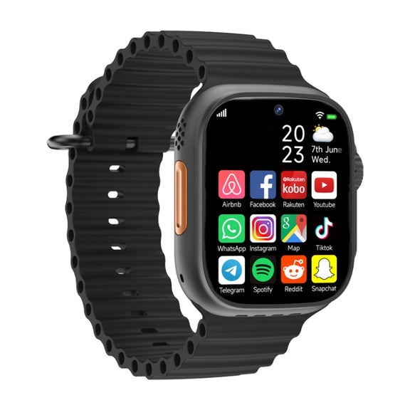 GS37 1.95 inch Screen Smart Phone Watch, 1GB+16GB, Android 9.0, Spreadtrum SL8541E, Network: 4G, Single Nano SIM, Front & Rear Camera(Black)