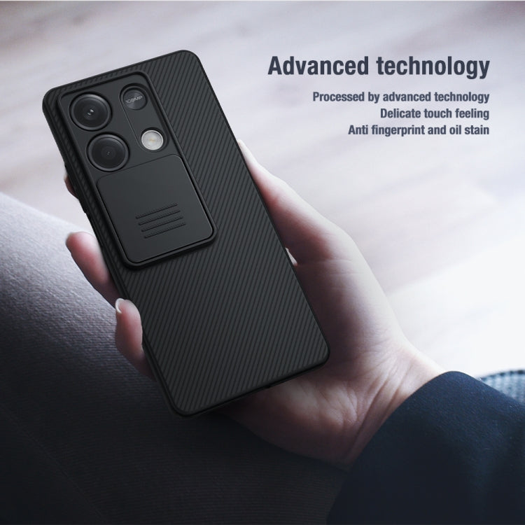 For Xiaomi Redmi Note 13 5G NILLKIN Black Mirror Series Camshield PC Phone Case(Black)