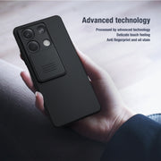 For Xiaomi Redmi Note 13 5G NILLKIN Black Mirror Series Camshield PC Phone Case(Blue)