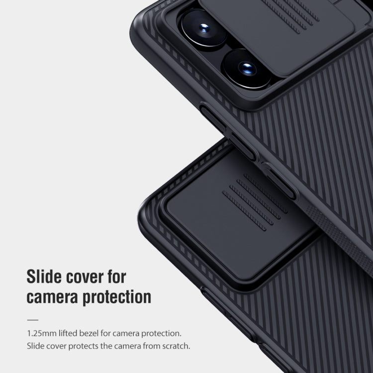 For Xiaomi Redmi K70E / Poco X6 Pro 5G NILLKIN Black Mirror Series Camshield PC Phone Case(Black)