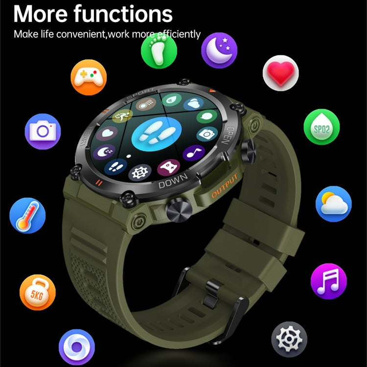 K56 Pro 1.39 inch Smart Steel Strap Wristband Support Heart Rate Monitoring / Blood Pressure Monitoring(Black Three Strains)