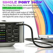 Mechanic X-Power Series Multiport Digital Display USB Charger Station with Wireless Charging, Total Power:300W(EU Plug)