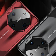 For Huawei Mate 60 Pro GKK Leather Supercar Shockproof Phone Case(Black)