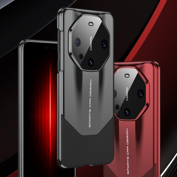For Huawei Mate 60 Pro GKK Leather Supercar Shockproof Phone Case(Red)
