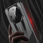 For Huawei Mate 60 Pro GKK Leather Supercar Shockproof Phone Case(Red)