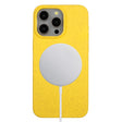 For iPhone 11 Pro Max Wheat MagSafe Magnetic Straw Material + TPU Phone Case(Yellow) - free shipping - PMC TechLife - Order now!