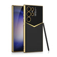 For Samsung Galaxy S24 Ultra 5G GKK Plating Soft TPU + Leather Full Coverage Phone Case without Pen(Black) - free shipping - PMC TechLife - Order now!