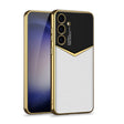 For Samsung Galaxy S24 5G GKK Plating Soft TPU + Leather Full Coverage Phone Case without Pen(White) - Galaxy S24 5G Cases by GKK | Online Shopping South Africa | PMC TechLife | Buy Now Pay Later Mobicred