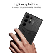 For Samsung Galaxy S24 Ultra 5G GKK TPU + PU Full Coverage Phone Case(Vertical Texture)