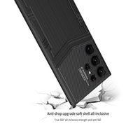 For Samsung Galaxy S24 Ultra 5G GKK TPU + PU Full Coverage Phone Case(Vertical Texture)