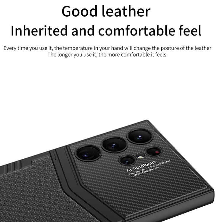 For Samsung Galaxy S24 Ultra 5G GKK TPU + PU Full Coverage Phone Case(Vertical Texture)