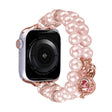 For Apple Watch 6 40mm Beaded Dual Row Pearl Bracelet Watch Band(Pink) - free shipping - PMC TechLife - Order now!