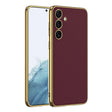 For Samsung Galaxy S24 5G GKK Plating TPU + Leather Full Coverage Phone Case(Red) - Galaxy S24 5G Cases by GKK | Online Shopping South Africa | PMC TechLife | Buy Now Pay Later Mobicred