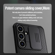 For Samsung Galaxy S24+ 5G NILLKIN Black Mirror Pro Series Camshield PC Phone Case(Black)