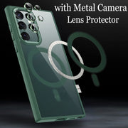 For Samsung Galaxy S24 Ultra 5G Acrylic PC MagSafe Magnetic Phone Case(Green)