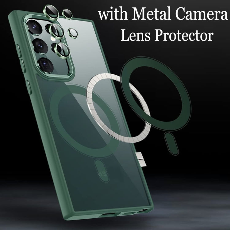 For Samsung Galaxy S24 Ultra 5G Acrylic PC MagSafe Magnetic Phone Case(Green)
