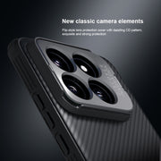 For Xiaomi 14 Pro NILLKIN Black Mirror Prop CD Texture Mirror Precise Hole Phone Case(Blue)