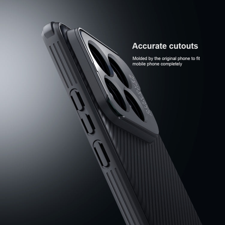 For Xiaomi 14 Pro NILLKIN Black Mirror Prop CD Texture Mirror Precise Hole Phone Case(Blue)
