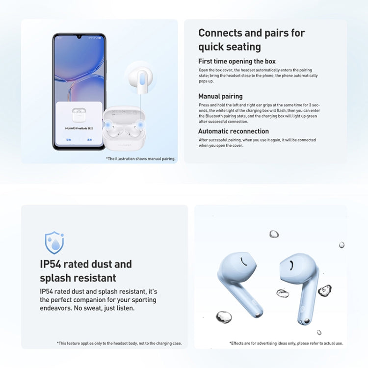 Original Huawei FreeBuds SE 2 Bluetooth 5.3 Wireless Earphone(Blue)