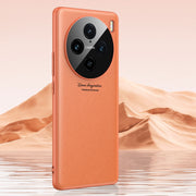 For vivo X100 Pro GKK Precision Hole Ultra-thin Full Coverage Leather Phone Case(Orange)