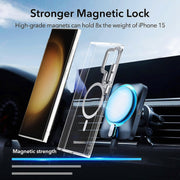 For Samsung Galaxy S24 Ulltra 5G MagSafe Magnetic Clear Phone Case(Pink)