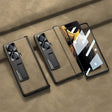 For Honor Magic VS GKK Integrated Frosted Fold Hinge Leather Phone Case with Holder(Brown) - Honor Cases by GKK | Online Shopping South Africa | PMC TechLife | Buy Now Pay Later Mobicred