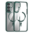 For Samsung Galaxy S24+ 5G MagSafe Anti-fingerprint Highly Transparent PC Phone Case(Green) - Galaxy S24+ 5G Cases by PMC TechLife | Online Shopping South Africa | PMC TechLife