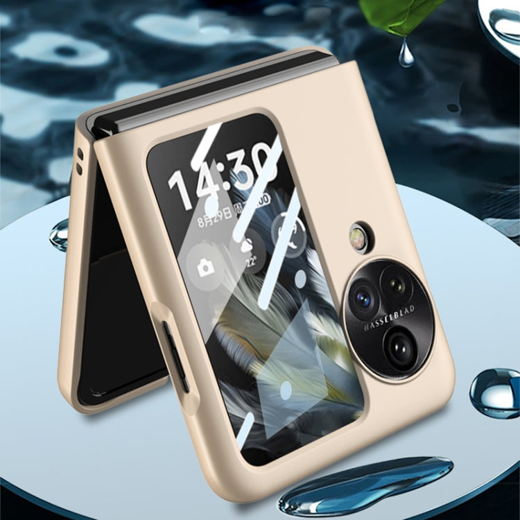 For OPPO Find N3 Flip GKK Integrated Ultra-thin Full Coverage Protective Phone Case(Gold)