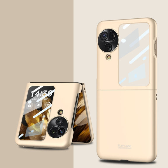 For OPPO Find N3 Flip GKK Integrated Ultra-thin Full Coverage Protective Phone Case(Gold)