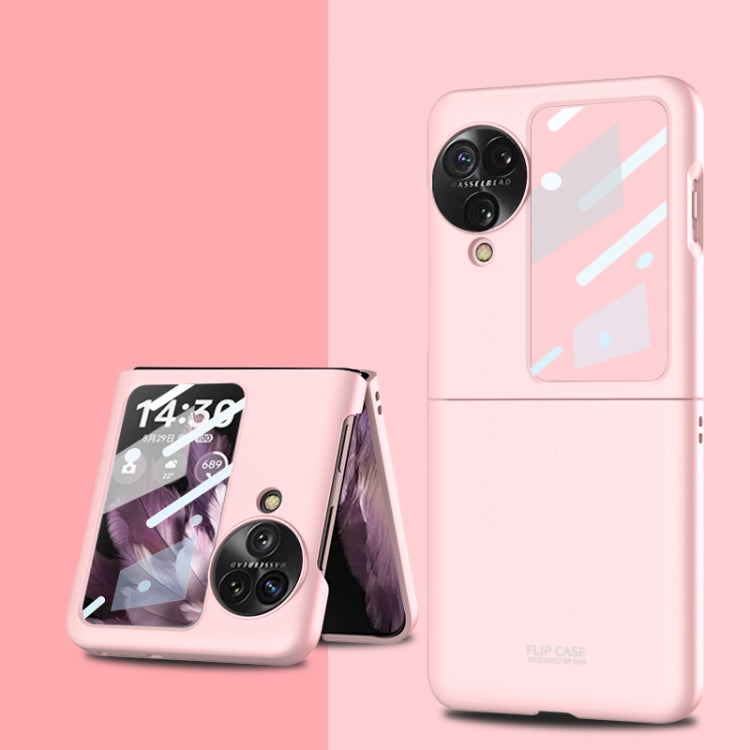 For OPPO Find N3 Flip GKK Integrated Ultra-thin Full Coverage Protective Phone Case(Pink)