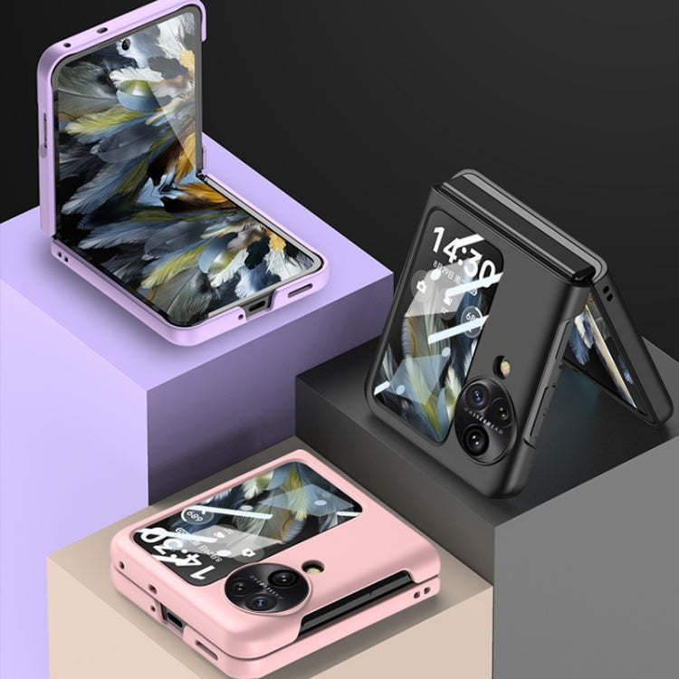 For OPPO Find N3 Flip GKK Integrated Ultra-thin Full Coverage Protective Phone Case(Pink)